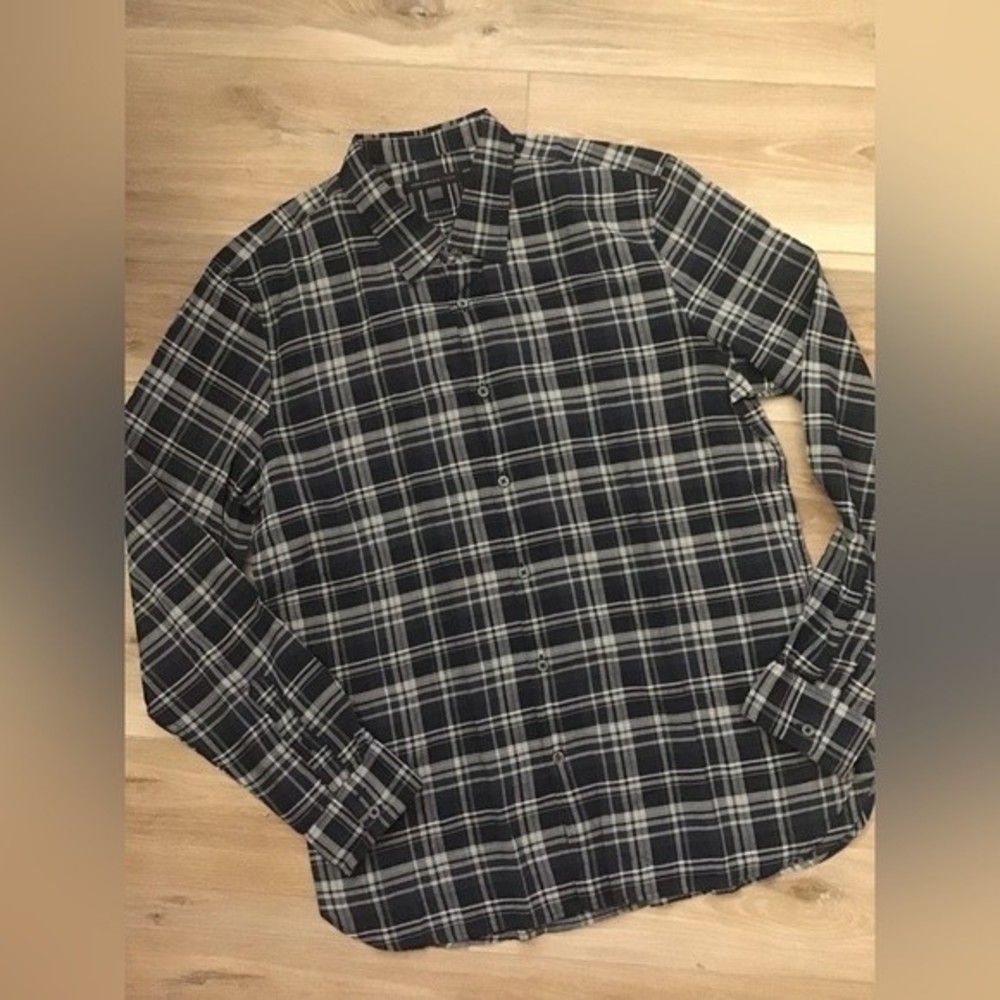 John Varvatos Plaid Button Up L